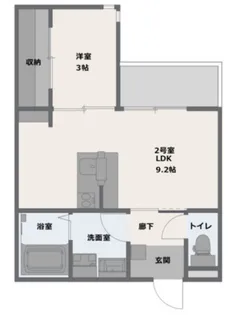 ラグーナ地御前【1階】の間取り
