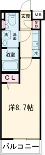 メインステージ武蔵関駅前【3階】の間取り