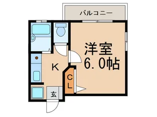 マーベラス南天神【2階】の間取り