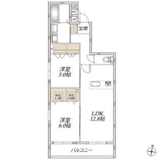 エスポワール大宮【2階】の間取り