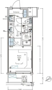 MAXIV桜木町WEST【10階】の間取り
