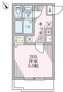 ベルゾーネ八城【2階】の間取り