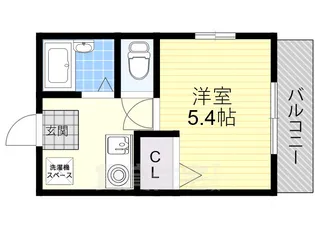 シャンブル南春日丘【3階】の間取り