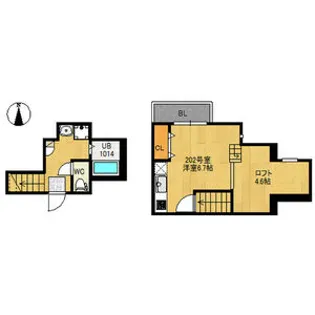 RIZEST Peace東照宮【2階】の間取り