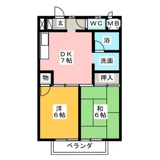 小野マンション【1階】の間取り