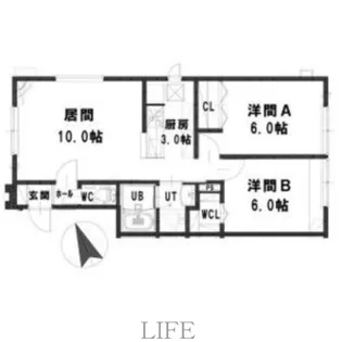 ルミエール 2・1II【1階】の間取り