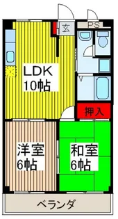 ミナモトマンション【2階】の間取り
