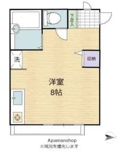 八女ハイツ【2階】の間取り