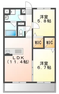 Armonie Jike(アルモニー ジケ)【2階】の間取り