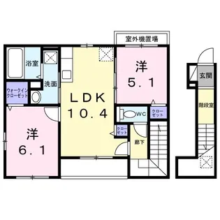 プラム江坂【2階】の間取り