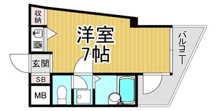 エスリード上甲子園【2階】の間取り