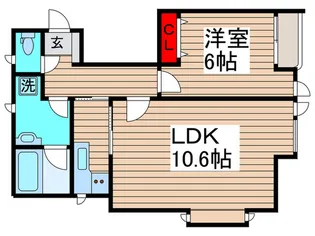 ヴァン・ヴェール武蔵小山【1階】の間取り