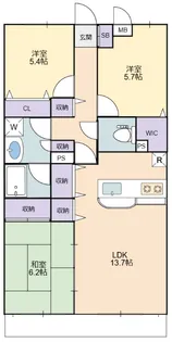 Tsgarden光が丘II【1階】の間取り