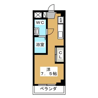 ドルチェビータ横浜【3階】の間取り