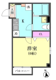 ディアグレイス大井町【3階】の間取り