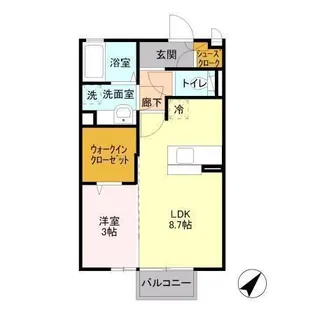 サニーテラス【2階】の間取り