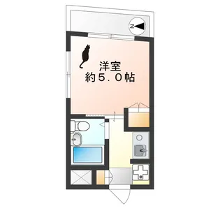 M.IビルII【4階】の間取り