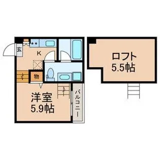 Sea Guardian 103号室【1階】の間取り