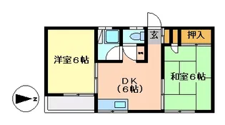 グリーンパーク広瀬【1階】の間取り
