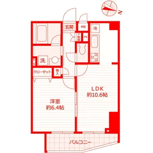 PALWISH弘明寺【1階】の間取り