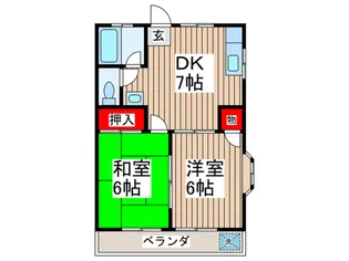 サニ-ハイツ B棟【2階】の間取り