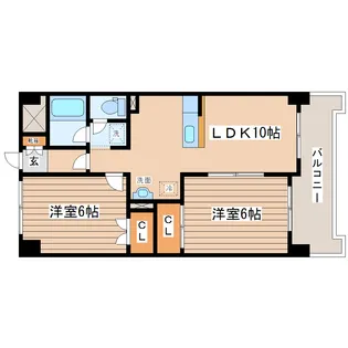 グリーンリーフ泉【3階】の間取り
