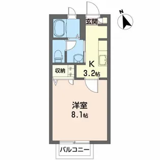 ソディアD【1階】の間取り