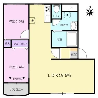 RO-LEXIII【2階】の間取り