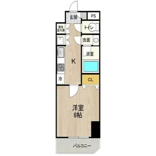 CITY SPIRE 平野【4階】の間取り