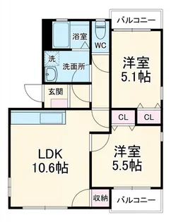 LAHINA【3階】の間取り