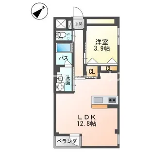 コンフォール二軒茶屋【1階】の間取り