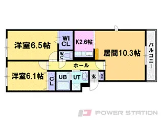 ラ エスペランサ【2階】の間取り