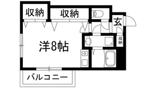メゾンパーシモン【2階】の間取り