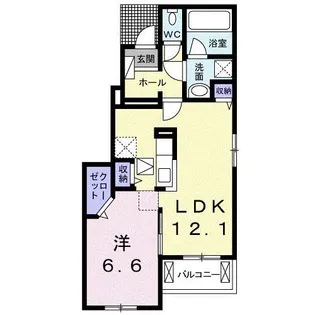 ベラルーチェ・コスモII【1階】の間取り