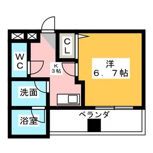 グレースメゾン名海5【2階】の間取り