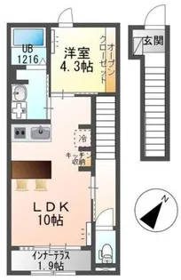 ヴァネッサベル(Vanessa Bell)【2階】の間取り