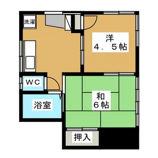 青木荘【1階】の間取り