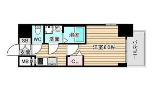JMFレジデンス海老江【8階】の間取り