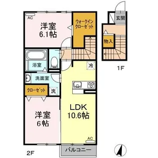 Will松岡(ウィルマツオカ )【2階】の間取り