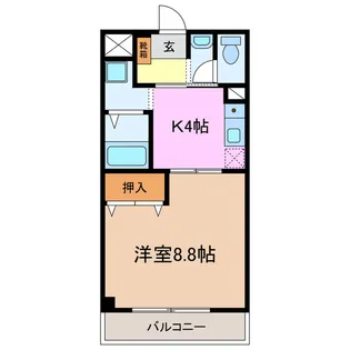 メルヴェーユ45【1階】の間取り