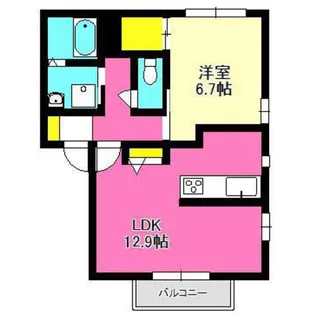 アンファン【1階】の間取り