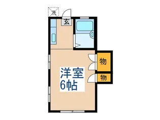 サンライズアベニュー【1階】の間取り