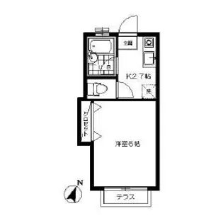 カサ・アギーラ【2階】の間取り