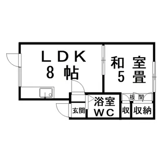 ホワイトハウス【2階】の間取り