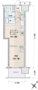エスティメゾン豊洲レジデンスC【8階】の間取り