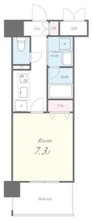 ボーベル玉造【8階】の間取り