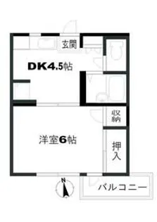 リヴィエール・タマ【1階】の間取り