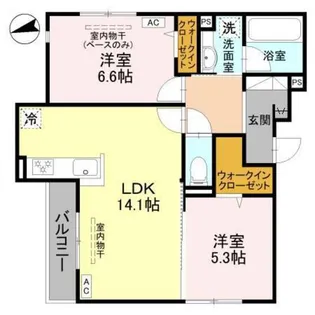 D-Grande新根塚町W【3階】の間取り