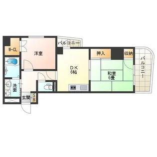 グランド鳳【4階】の間取り