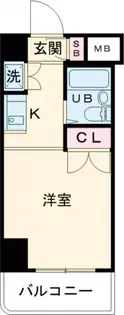 スカイコート世田谷用賀【6階】の間取り